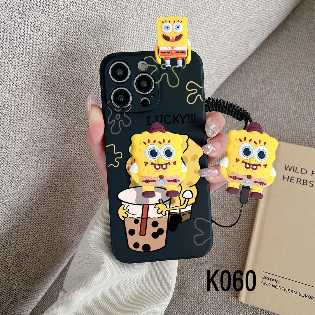 3D Doll SpongeBob Cartoon Phone Case for iPhone - Image 6