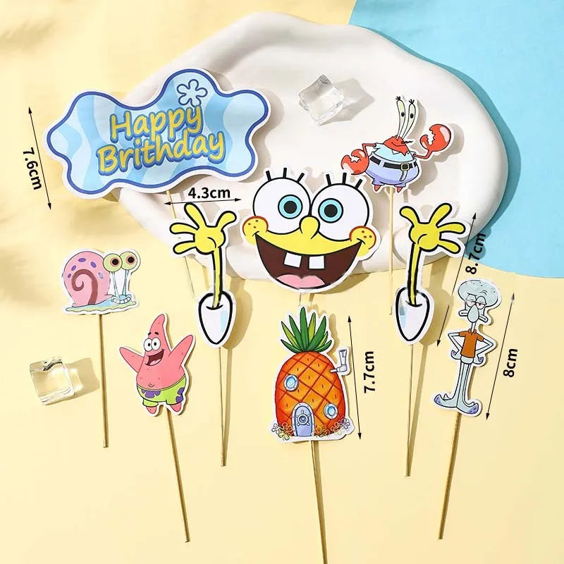 SpongeBob & Patrick Star Cake Topper Ornaments - Image 3