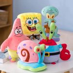 SpongeBob, Patrick Star, Gary & Squidward Plush Dolls
