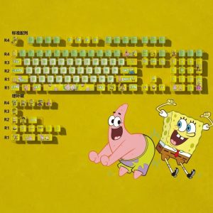 SpongeBob Keycaps PBT Heat Anime Figure