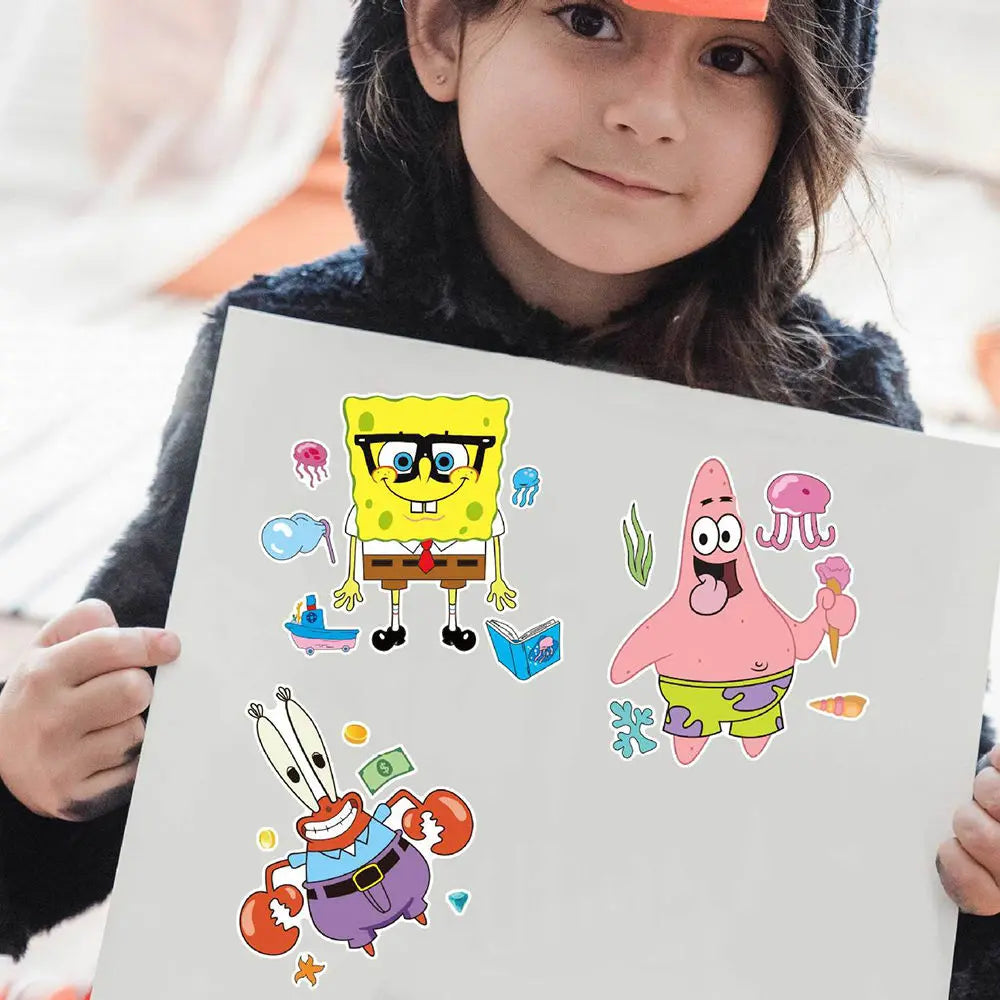 8PCS SpongeBob SquarePants Graffiti Stickers - Image 4