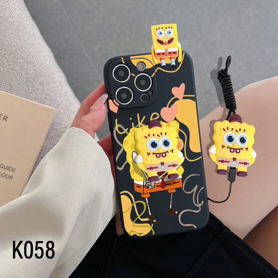 3D Doll SpongeBob Cartoon Phone Case for iPhone - Image 8