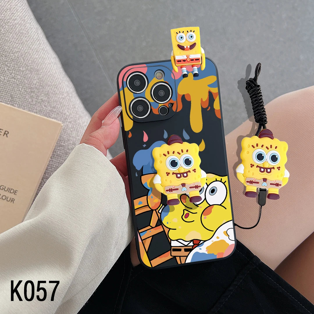 3D Doll SpongeBob Cartoon Phone Case for iPhone - Image 5