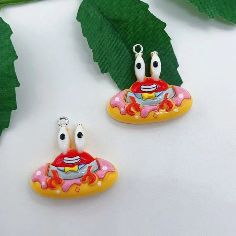 10PCS Resin Cartoon Character SpongeBob SquarePants - Image 3