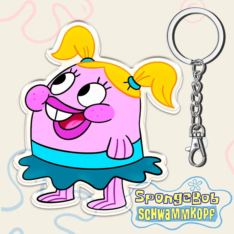 12cm SpongeBob SquarePants Student Backpack Key Pendant - Image 7