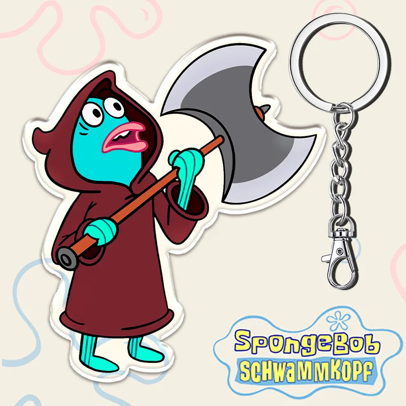 12cm SpongeBob SquarePants Student Backpack Key Pendant - Image 33