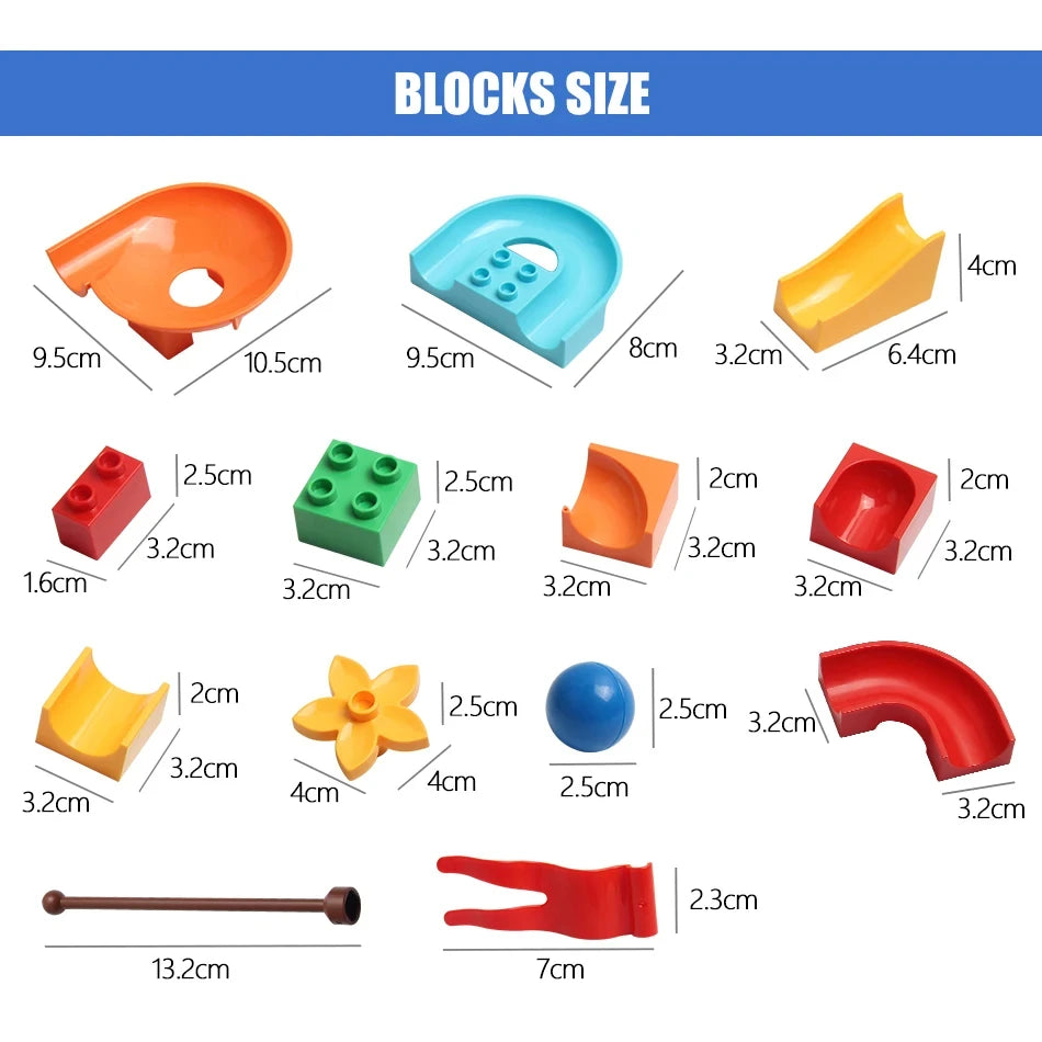 77–308PCS Sliding Rail Marble Run - Image 6