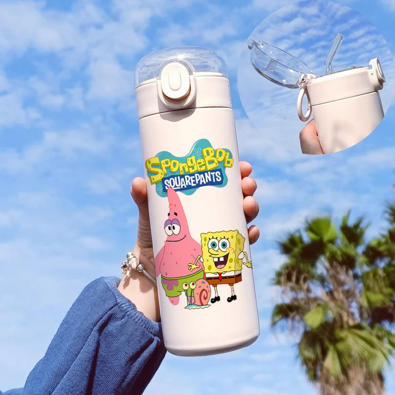 400ML SpongeBob Cartoon Insulated Cup - Image 4