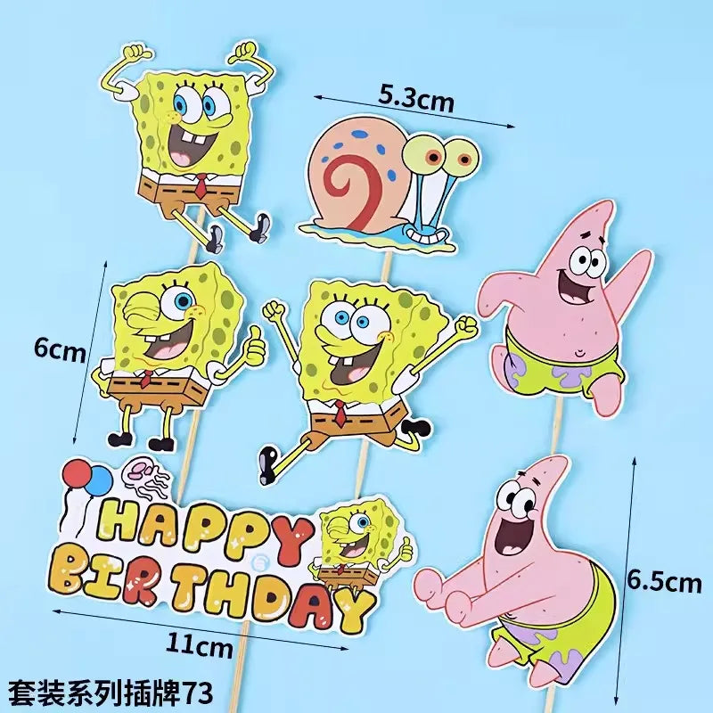 SpongeBob & Patrick Star Cake Topper Ornaments - Image 6