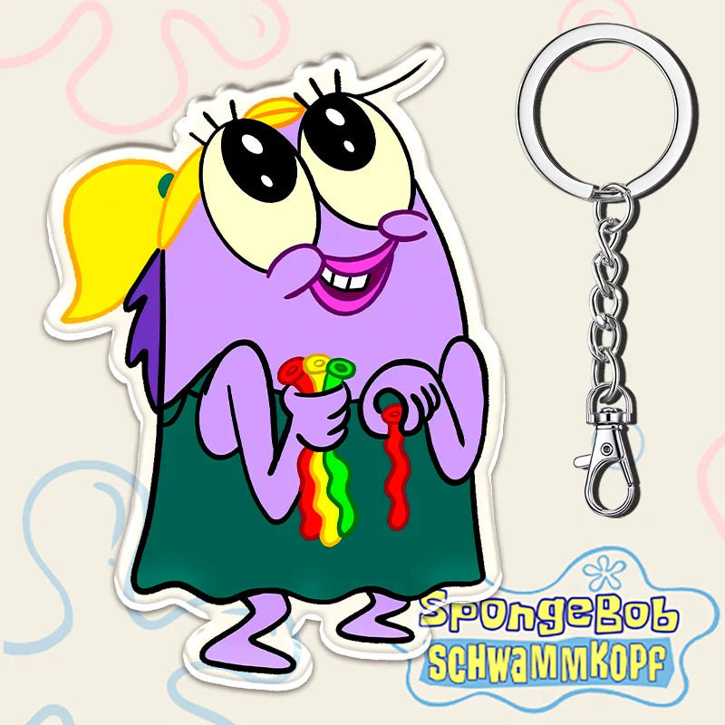 12cm SpongeBob SquarePants Student Backpack Key Pendant - Image 16