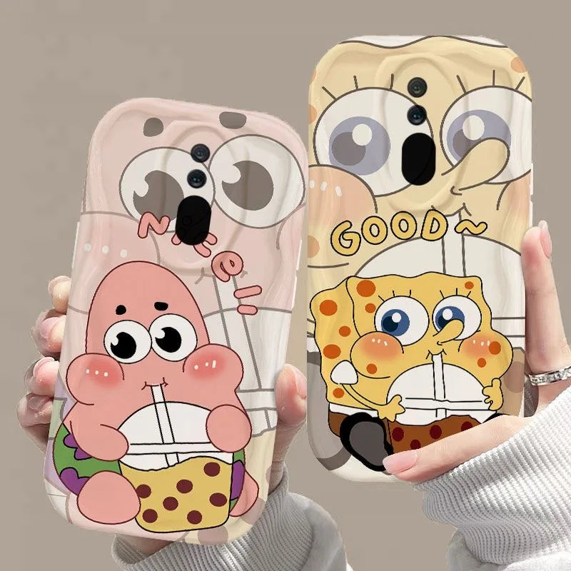 Kawaii SpongePatrick Cartoon TPU Soft Phone Case - Image 6