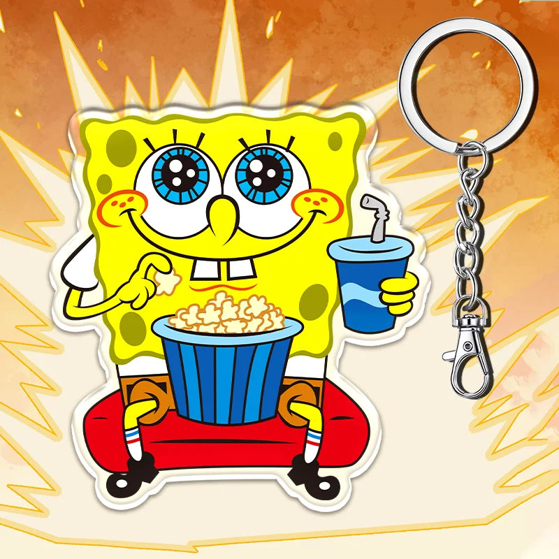 12cm SpongeBob SquarePants Student Backpack Key Pendant - Image 11