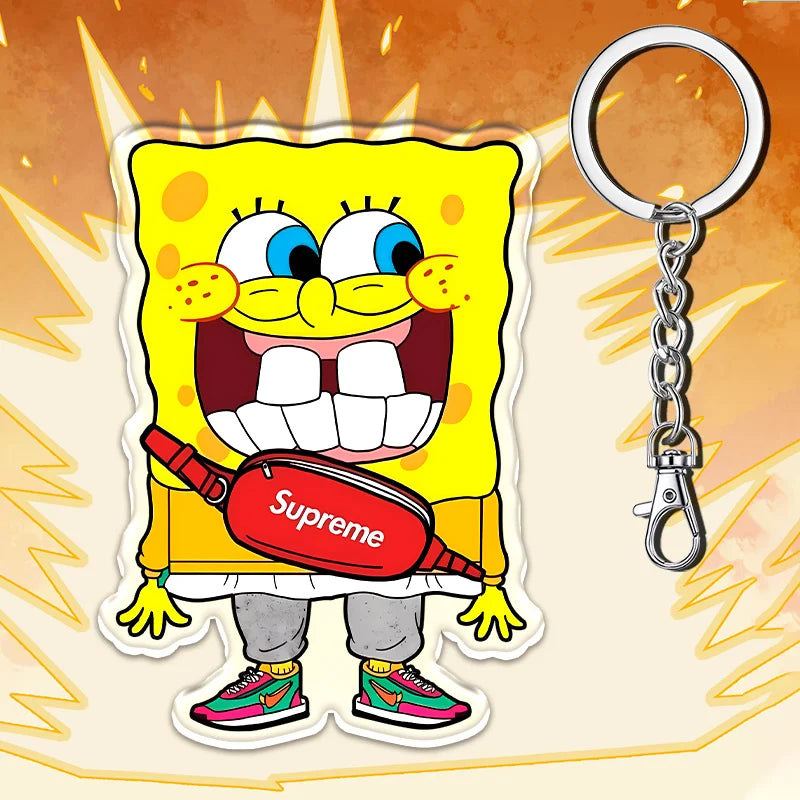 12cm SpongeBob SquarePants Student Backpack Key Pendant - Image 27