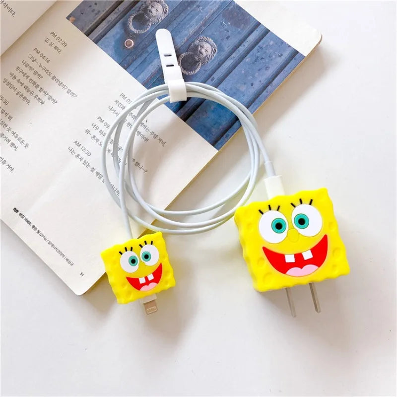 SpongeBob & Patrick Star Charger Protective Cover for iPhone - Image 2