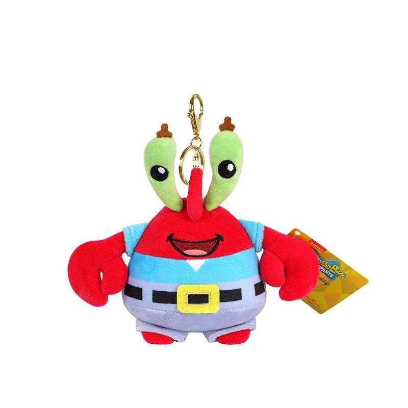 Kawaii SpongeBob SquarePants Plush Toy Keychain - Image 2