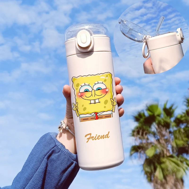 400ML SpongeBob Cartoon Insulated Cup - Image 6