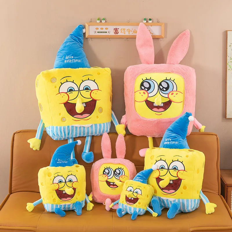 80CM Big Size Kawaii SpongeBob SquarePants Plushie - Image 3