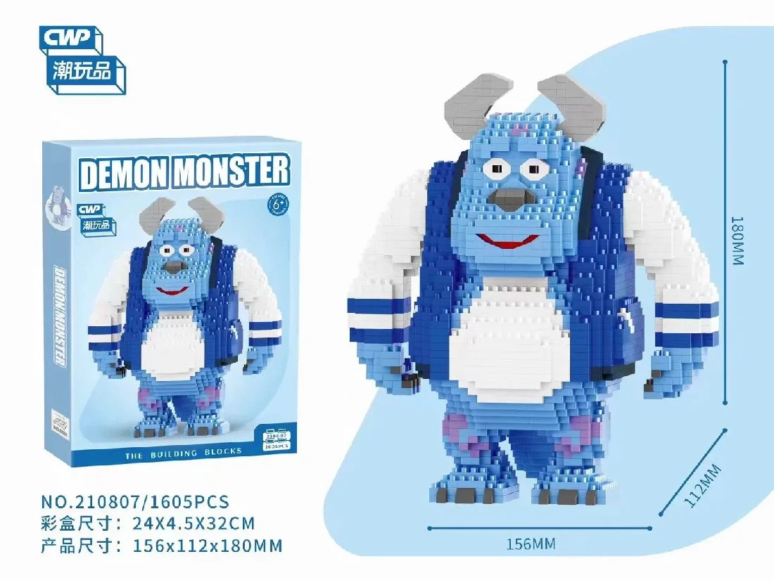 Disney Anime Monster University Building Blocks DIY - Image 5