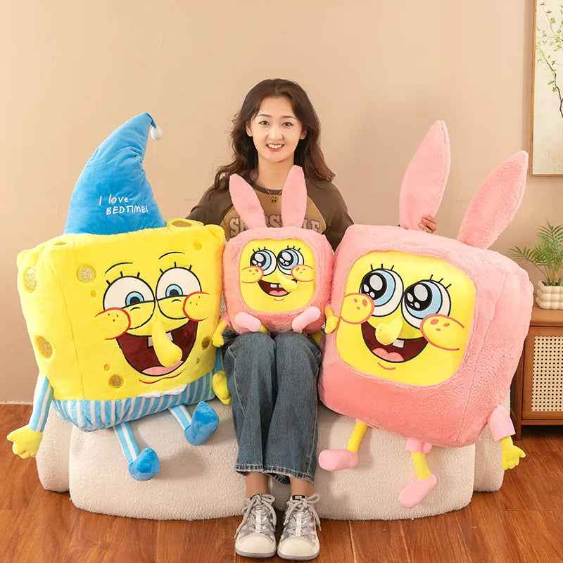 80CM Big Size Kawaii SpongeBob SquarePants Plushie - Image 4