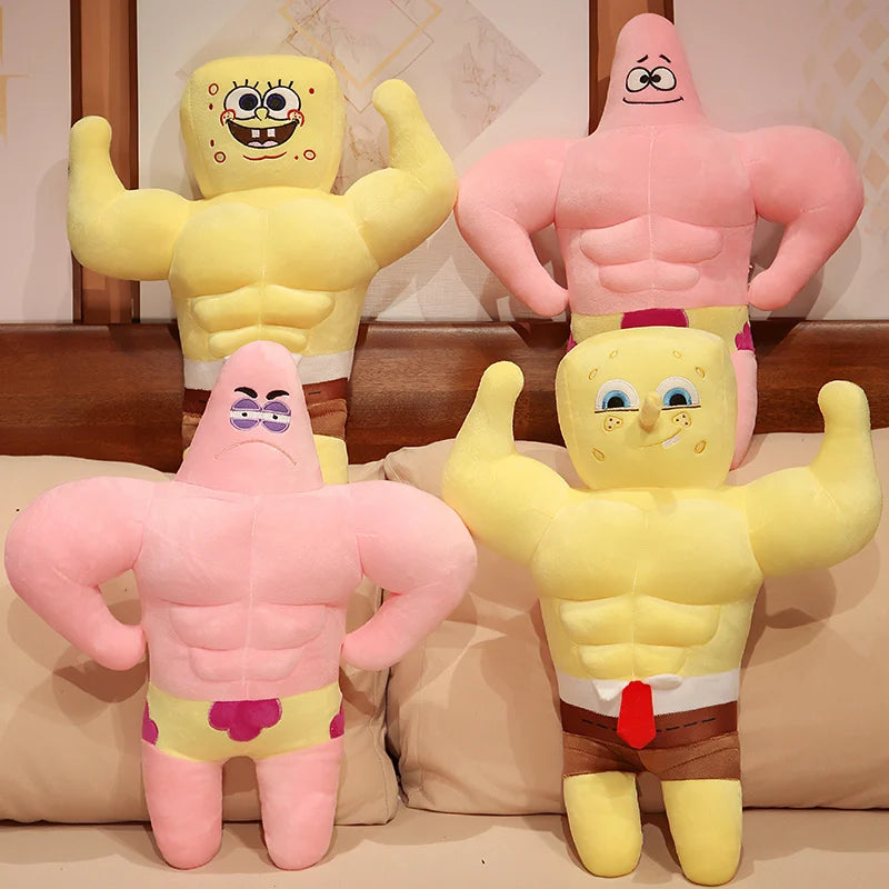 Big Size Muscular SpongeBob & Patrick Star Plush Toys - Image 6