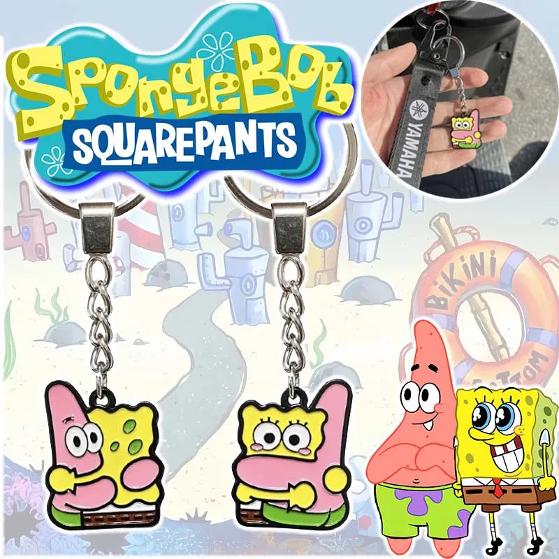 SpongeBob & Patrick Star Couple Keychain