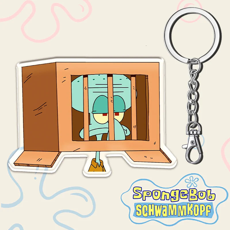 12cm SpongeBob SquarePants Student Backpack Key Pendant - Image 30