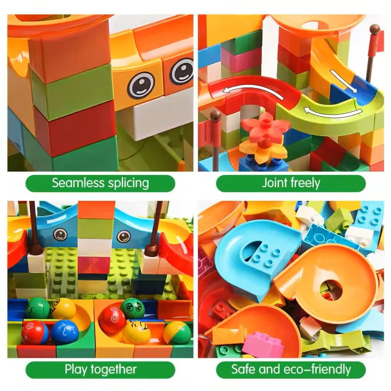 77–308PCS Sliding Rail Marble Run - Image 4