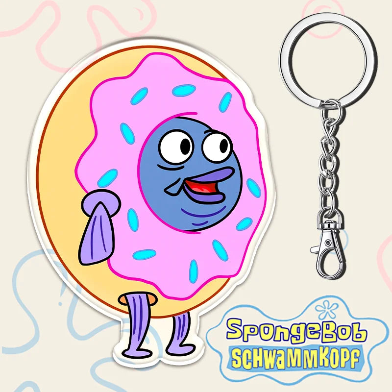 12cm SpongeBob SquarePants Student Backpack Key Pendant - Image 25