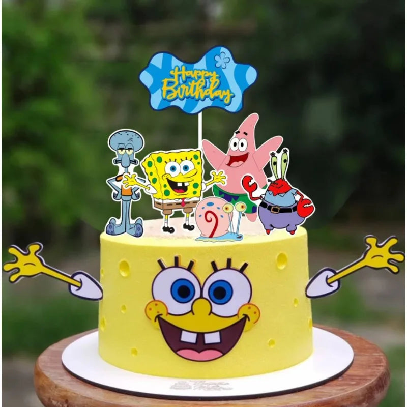 SpongeBob & Patrick Star Cake Topper Ornaments - Image 2