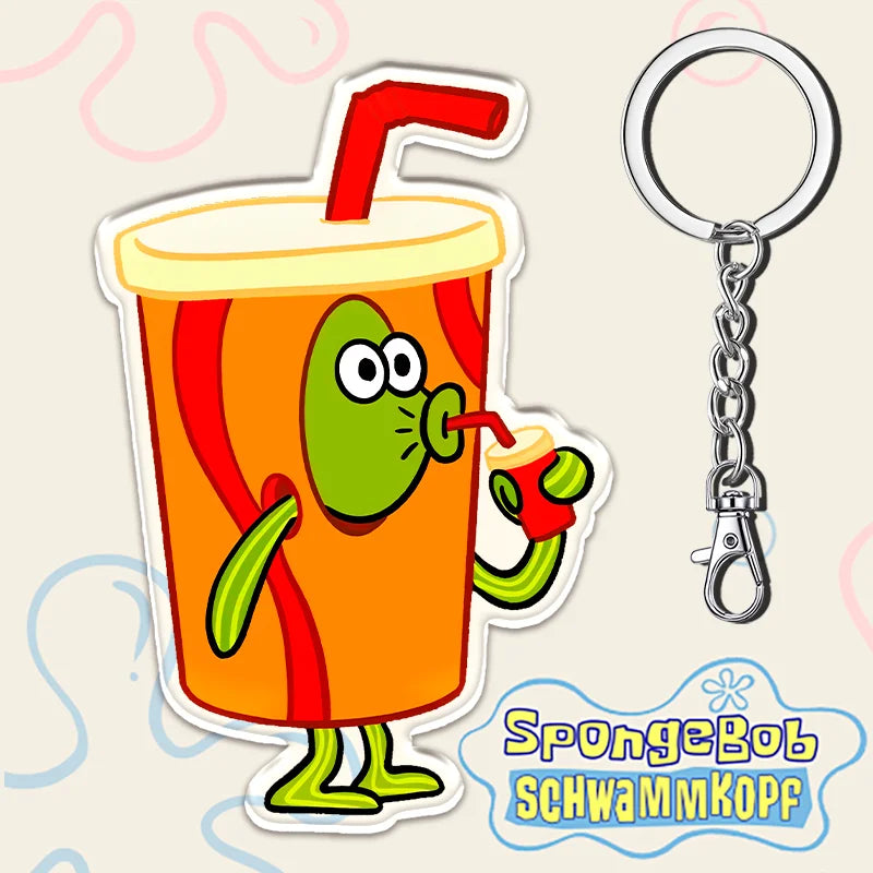 12cm SpongeBob SquarePants Student Backpack Key Pendant - Image 23