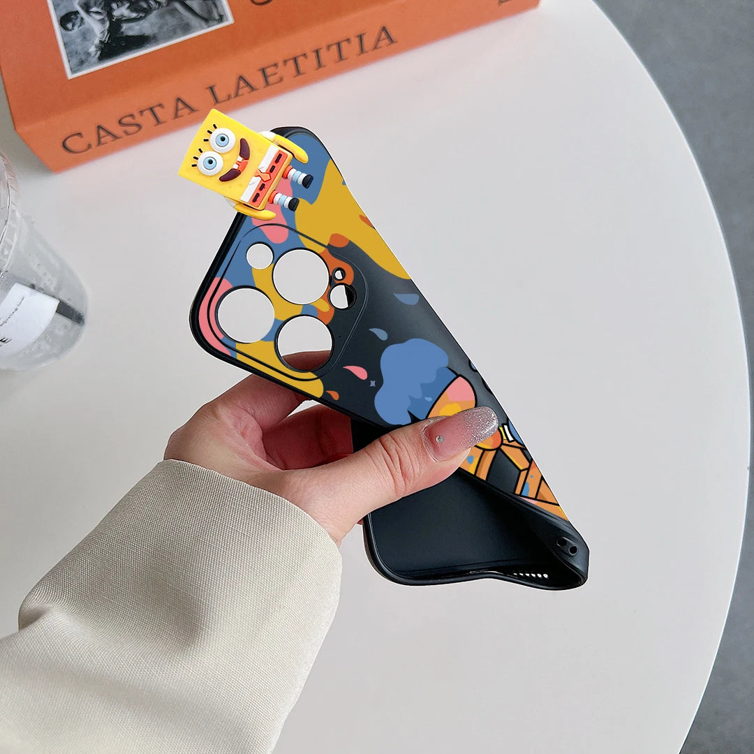3D Doll SpongeBob Cartoon Phone Case for iPhone - Image 2