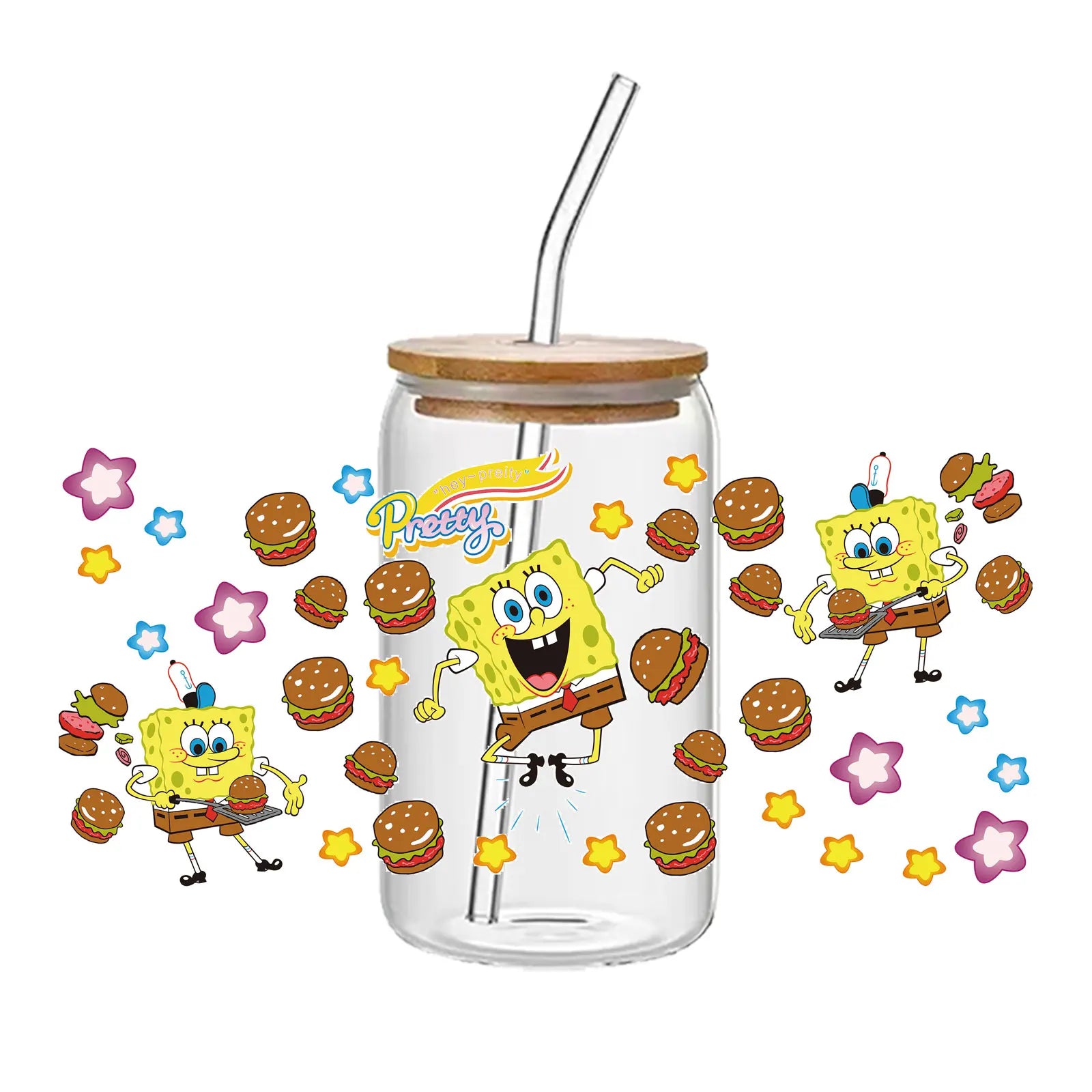 SpongeBob UV DTF Transfer Sticker - Image 7