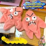 Grumpy Patrick Star Decompression Doll