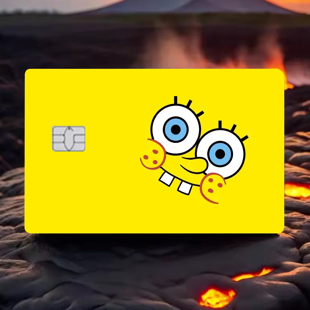 Sponge-Bobs Face Anime 4pcs 1Set Film Skin Sticker - Image 13