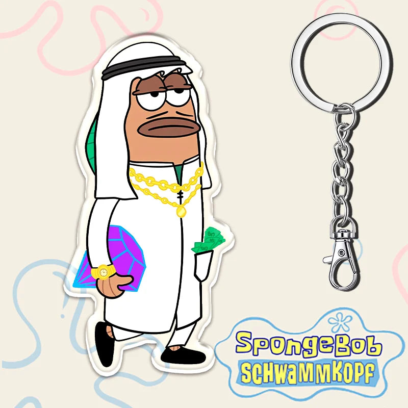 12cm SpongeBob SquarePants Student Backpack Key Pendant - Image 8