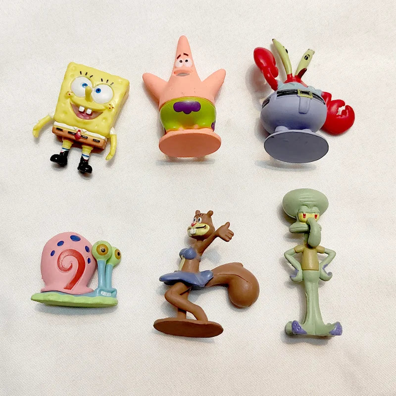 6pcs SpongeBob SquarePants Figure Set โ Bob - Image 2