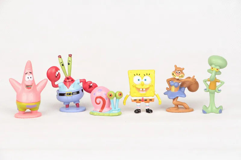 6pcs SpongeBob SquarePants Figure Set โ Bob