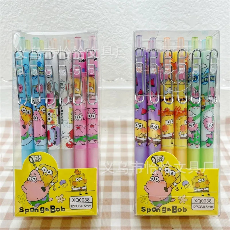 1/6/12PCS SpongeBob & Patrick Star Gel Pens Set - Image 5