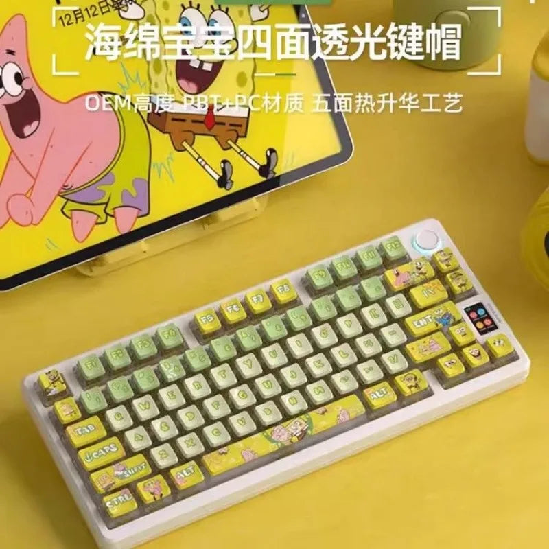 SpongeBob Keycaps PBT Heat Anime Figure - Image 4
