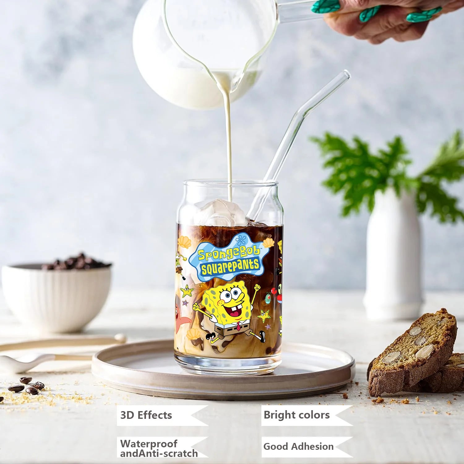 Miniso SpongeBob UV DTF 3D Crystal Stickers - Image 2