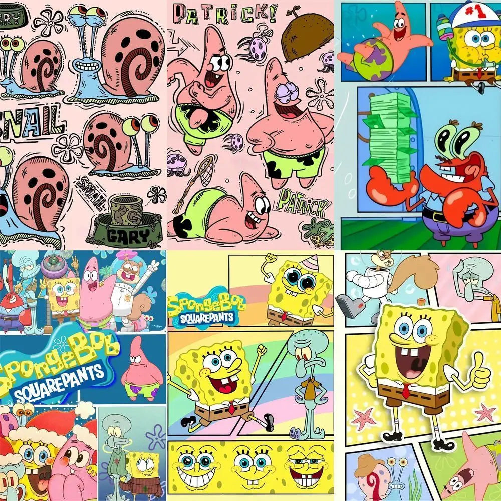 60PCS Anime Cartoon SpongeBob SquarePants - Image 7