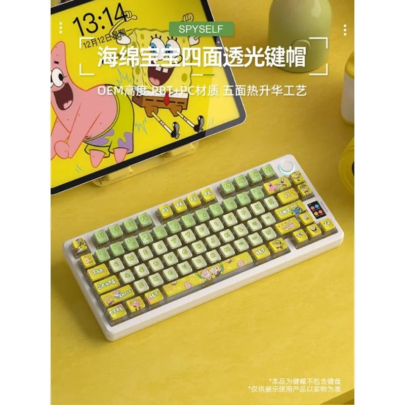 SpongeBob Keycaps PBT Heat Anime Figure - Image 2