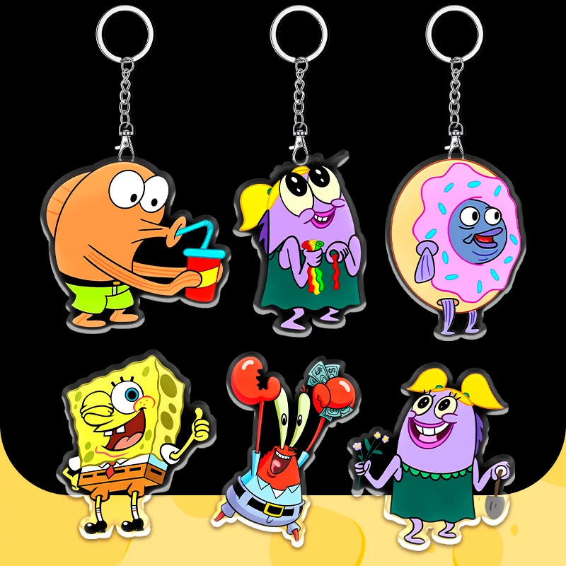 12cm SpongeBob SquarePants Student Backpack Key Pendant - Image 5