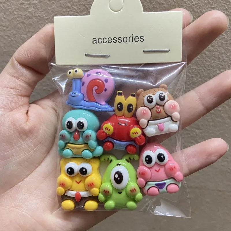 7pcs SpongeBob 3D Resin Stickers - Image 5