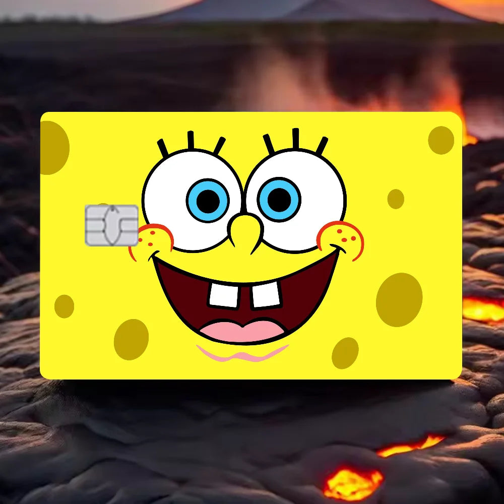 Sponge-Bobs Face Anime 4pcs 1Set Film Skin Sticker - Image 7