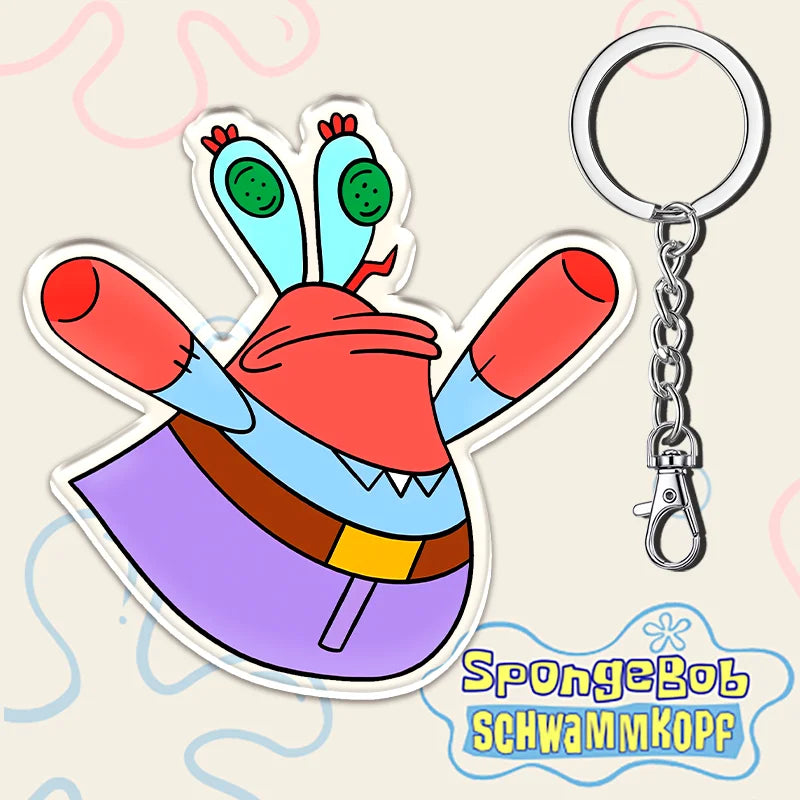 12cm SpongeBob SquarePants Student Backpack Key Pendant - Image 10