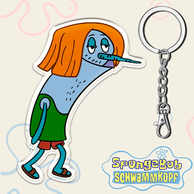 12cm SpongeBob SquarePants Student Backpack Key Pendant - Image 18