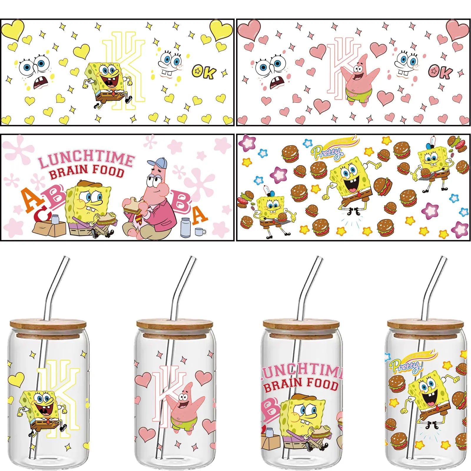 SpongeBob UV DTF Transfer Sticker - Image 4