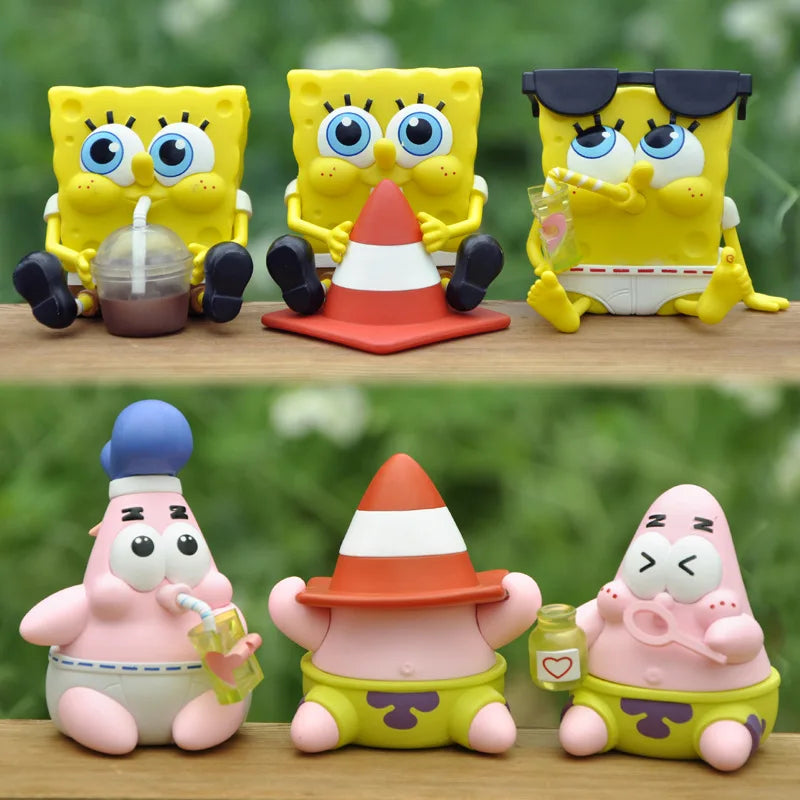 6PCS/set SpongeBob & Patrick Baby Version Figures - Image 4