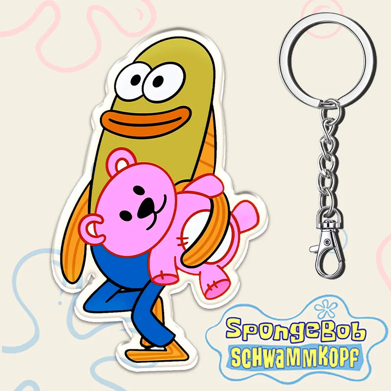 12cm SpongeBob SquarePants Student Backpack Key Pendant - Image 14
